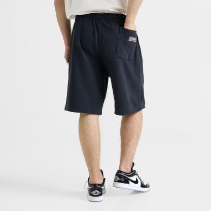 Men's Jordan Brooklyn Varsity Fleece Shorts - Black/Chile Red - view 4