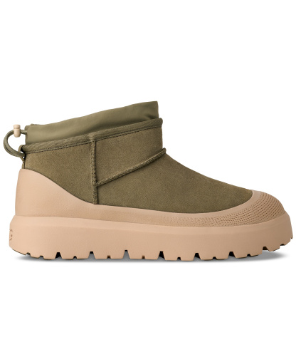 UGG® Men's Classic Ultra Mini Weather Hybrid Boots - Burnt Olive/Mustard Seed