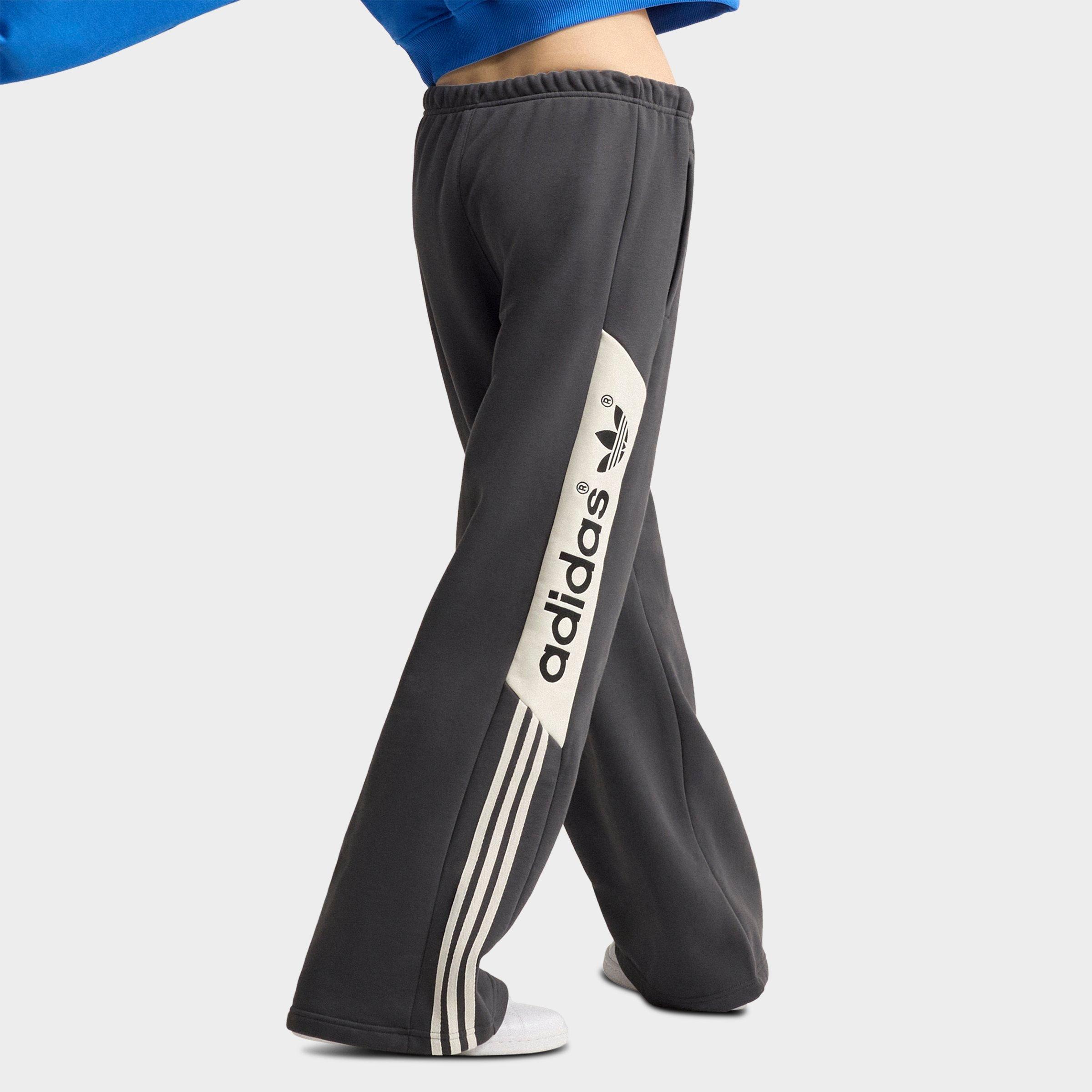Women's adidas Originals adiSignature NY Wide-Leg Sweatpants - Utility Black
