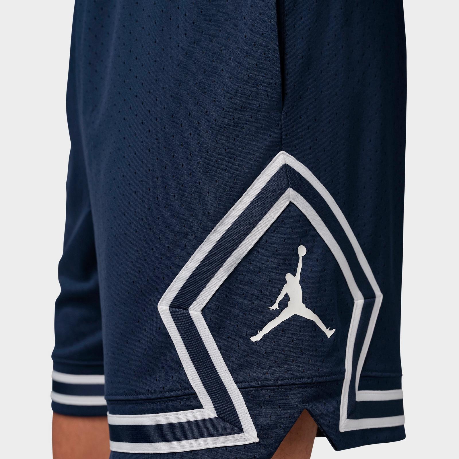 Men's Jordan Sport Dri-FIT Mesh Diamond Shorts - Midnight Navy/White - view 6