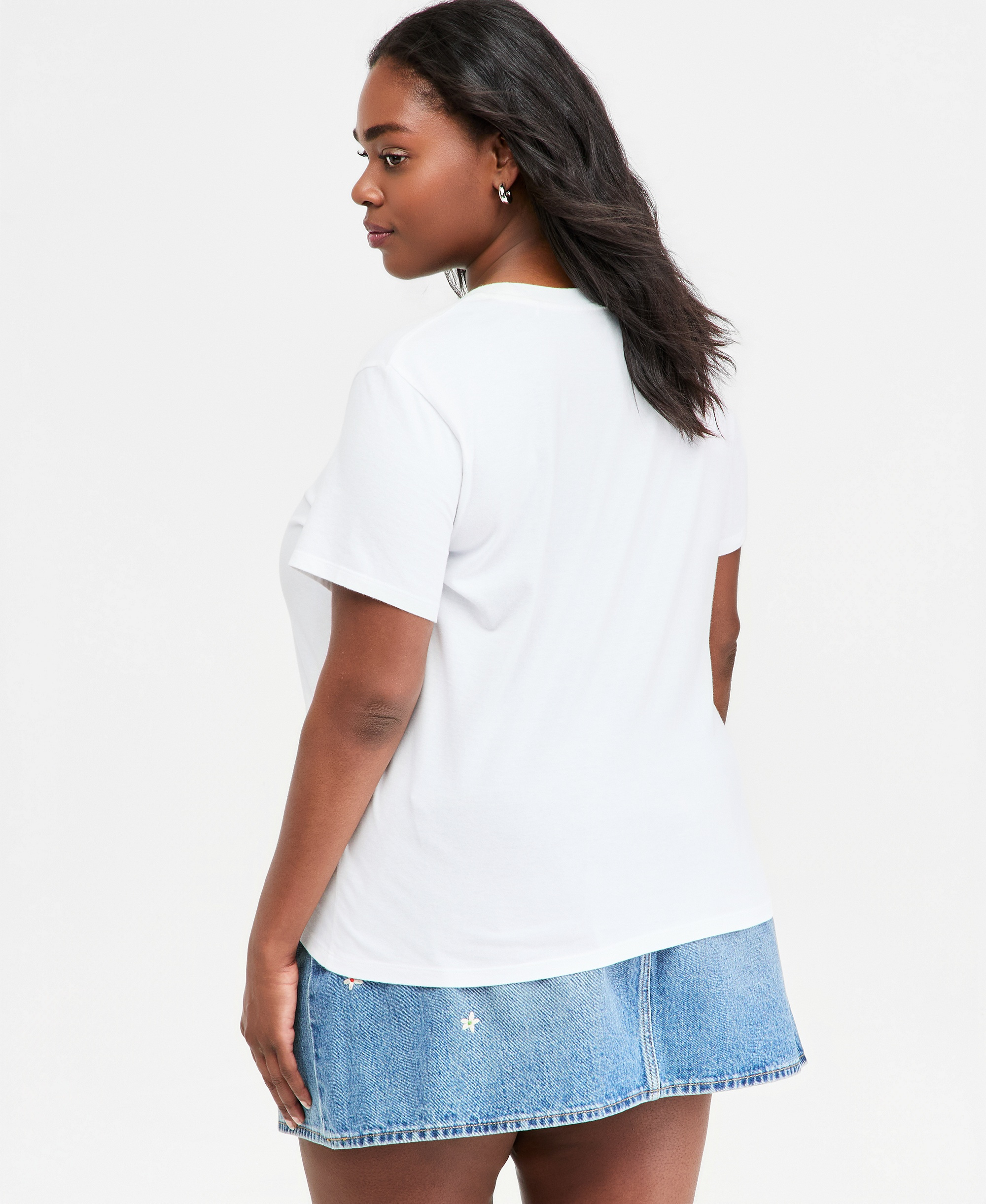 Levi's Women's The Perfect Crew Neck Cotton T-Shirt - White