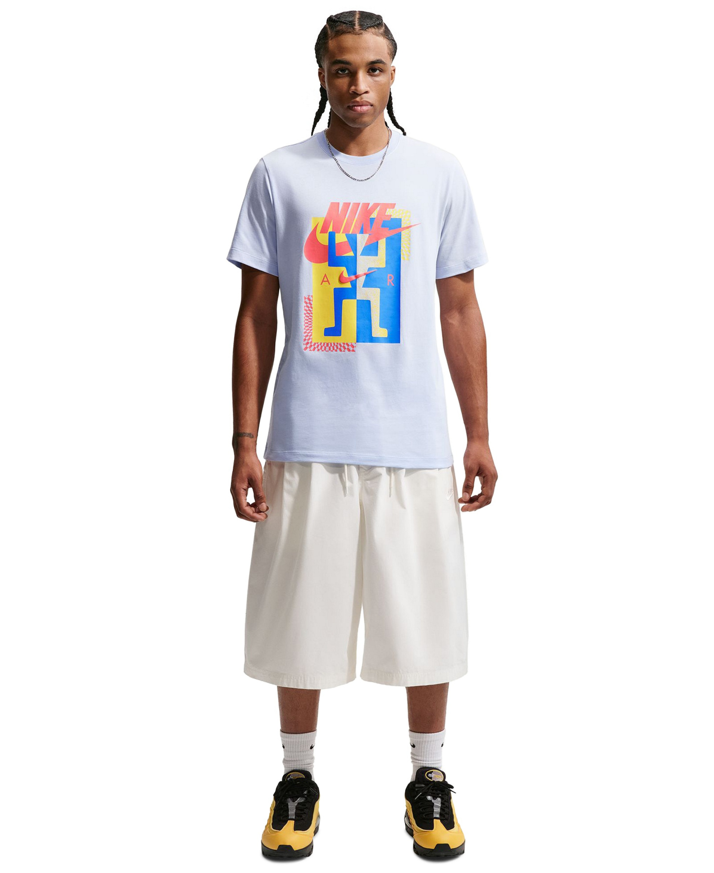 Nike Men's Futura Festival Graphic Cotton T-Shirt - Hydrogen Blue