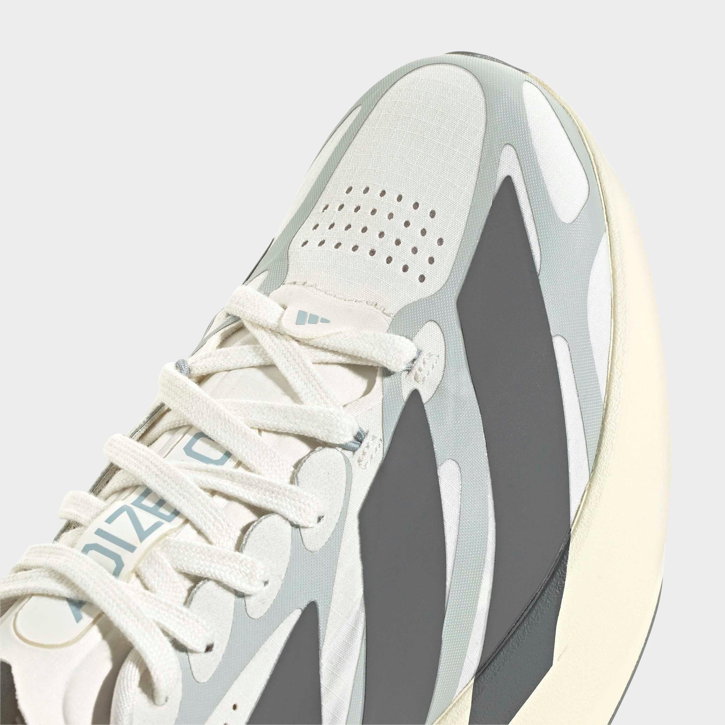 Women's adidas Adizero EVO SL Exo Running Shoes - Part 1 - Cloud White/Grey Four/Wonder Silver - Detail shot