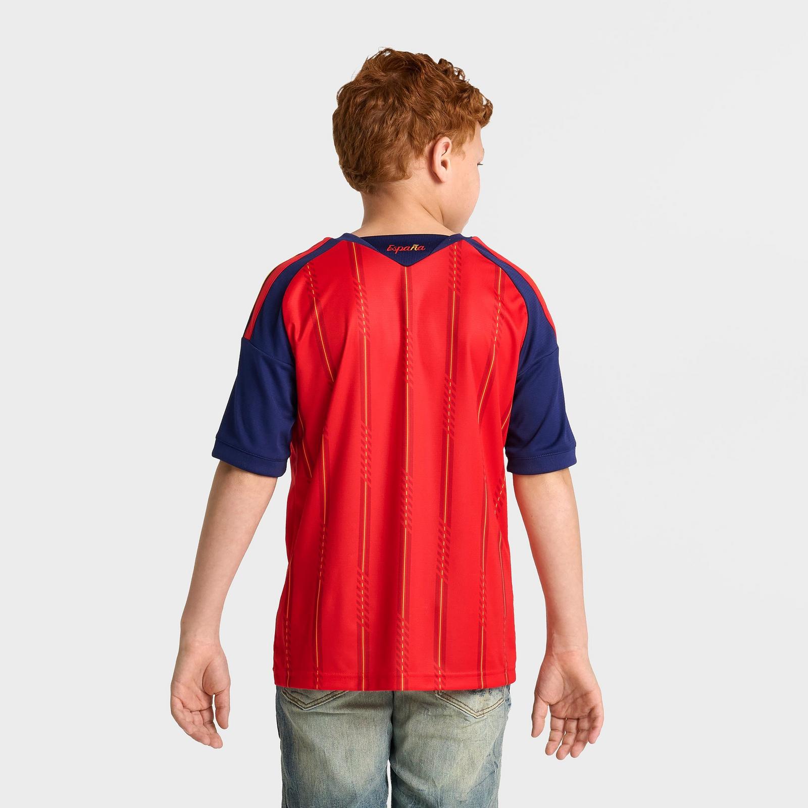 Big Kids' adidas Spain Home Replica Soccer Jersey - Vivid Red - view 4
