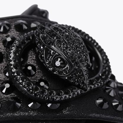 Kurt Geiger London Chelsea Drench Cross Strap Sandal - Black - view 6