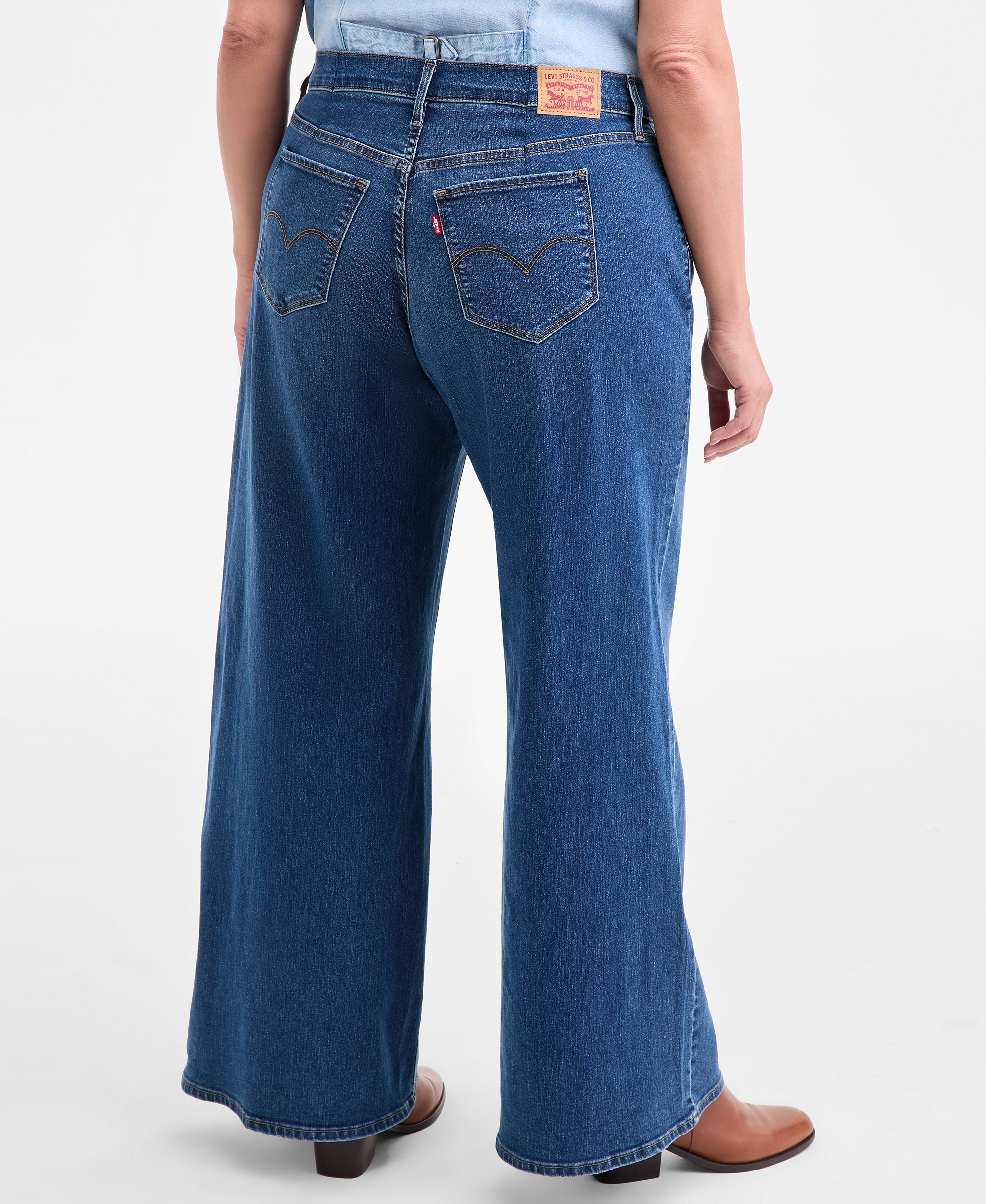 Levi's Women's 318 Shaping Stellar-Stretch Wide-Leg Jeans - Clever Girl