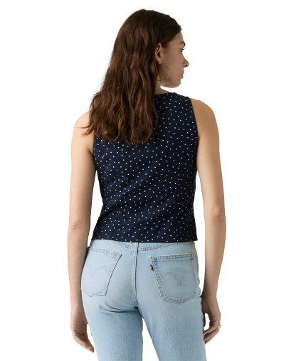 Levi's Women's Pippa Sleeveless Top - Inga Dot Navy Blazer
