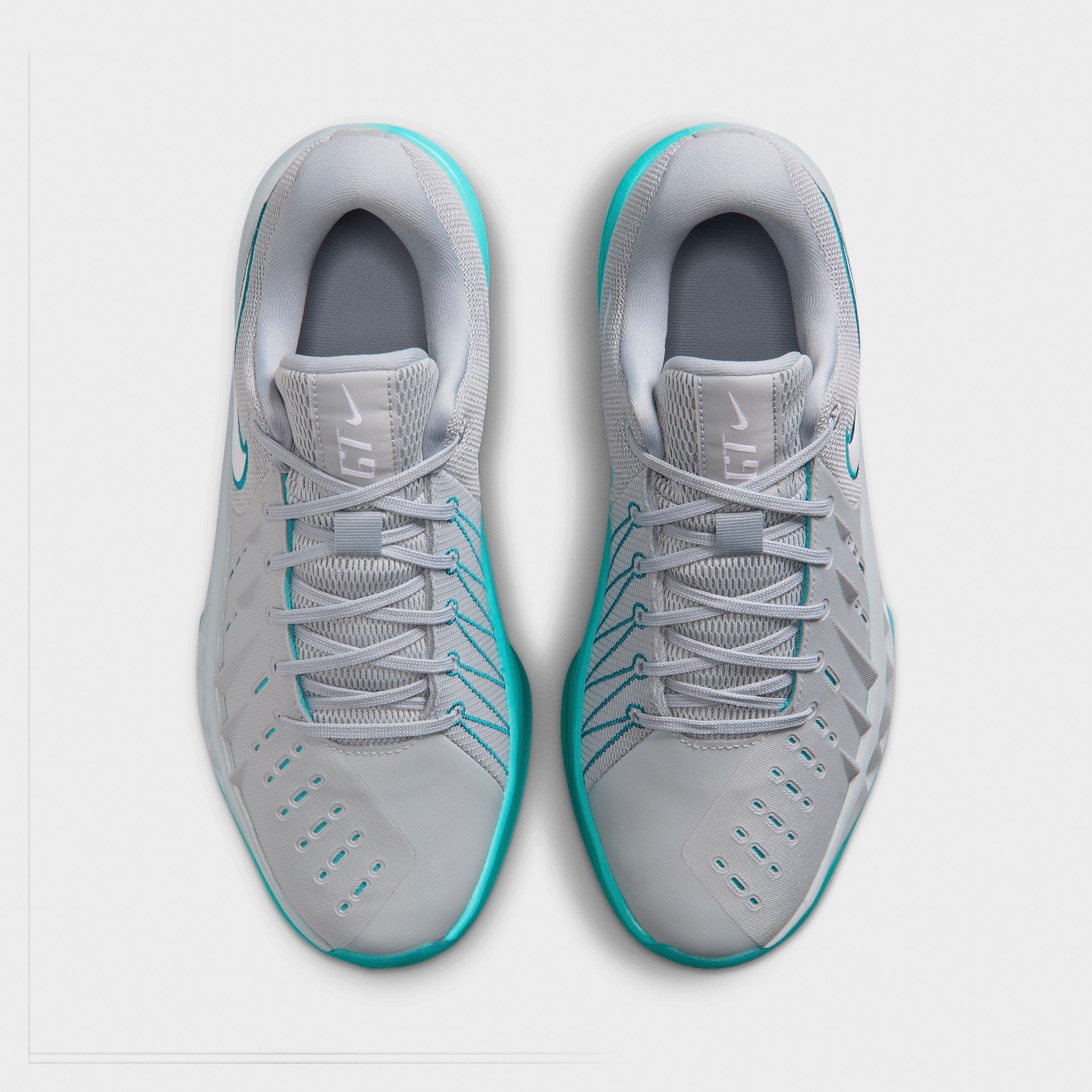 Men's Nithtke G.T. Cut Academy 2 Basketball Shoes - Wolf Grey/Dusty Cactus/Bright Spruce/White - Top view