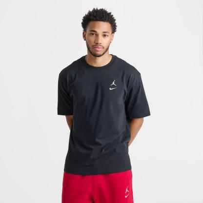 Men's Jordan Brooklyn Swoosh Logo T-Shirt - Black/White - view 3
