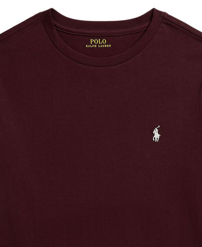Polo Ralph Lauren Boys' 8-20 Crewneck T-Shirt - Rich Ruby