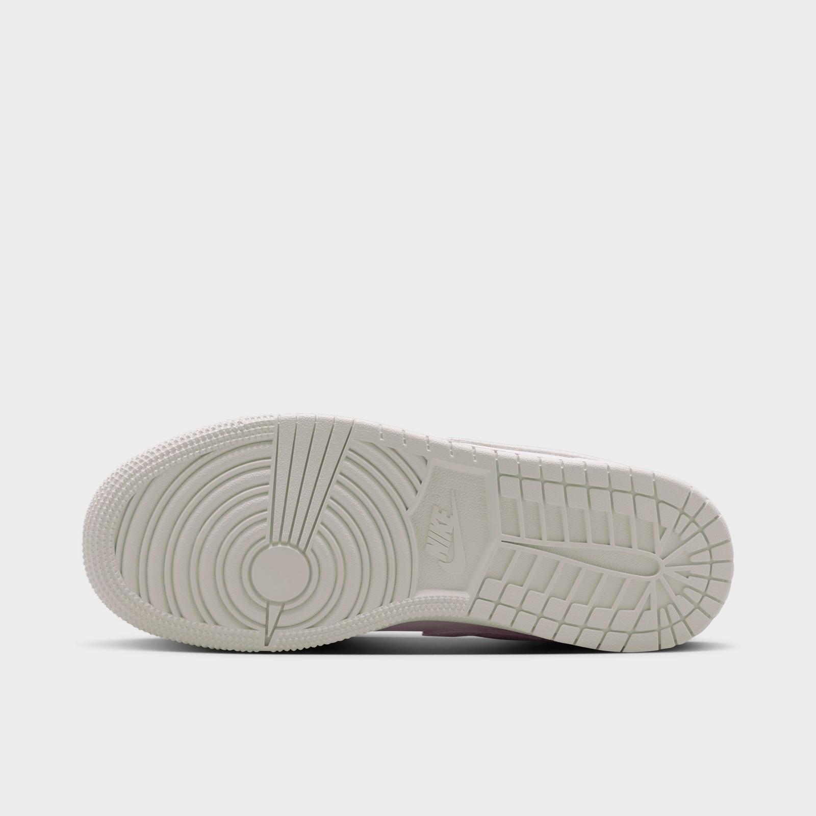 Big Kids' Air Jordan Retro 1 Low SE Casual Shoes - blocked design with elephant print Swoosh - view 6