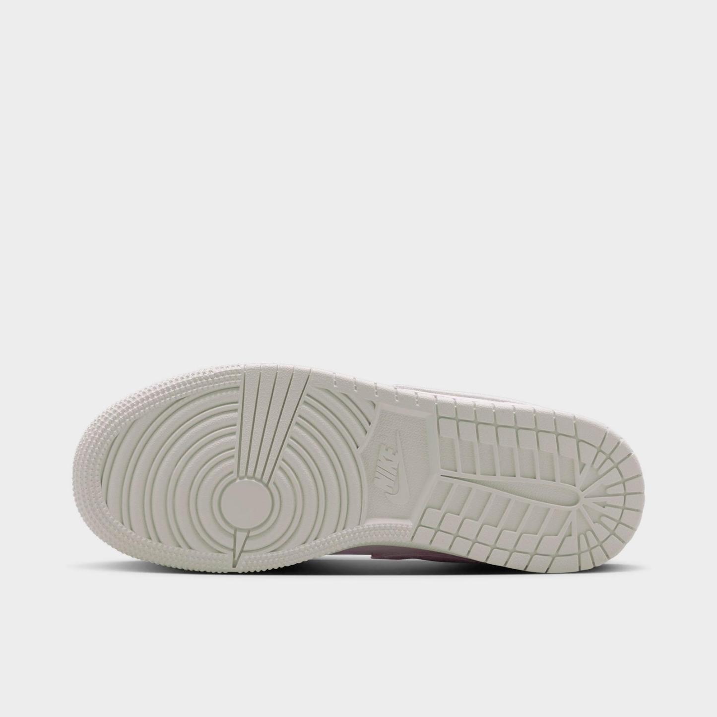 Big Kids' Air Jordan Retro 1 Low SE Casual Shoes - blocked design with elephant print Swoosh - view 6