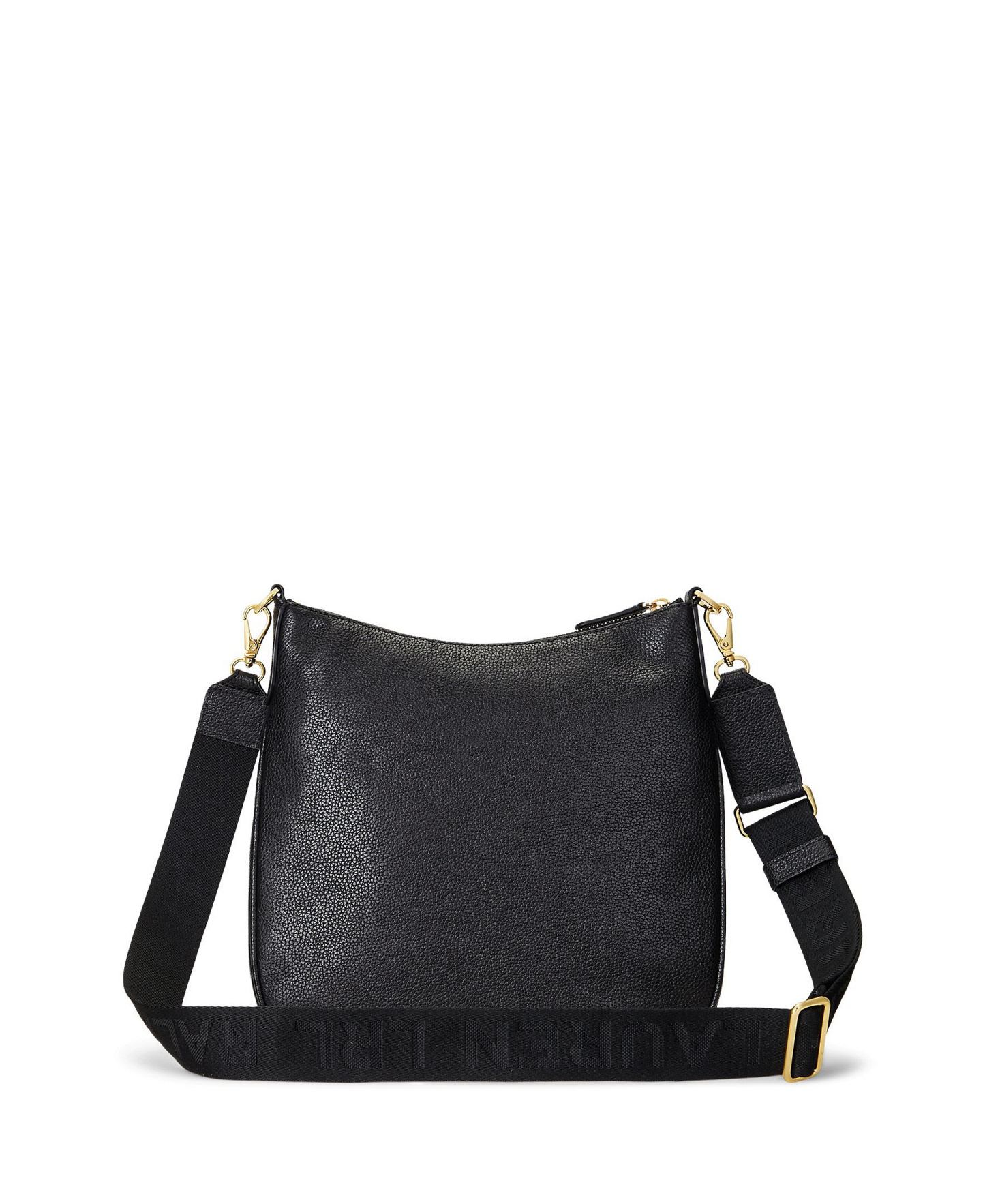 Lauren Ralph Lauren Cameryn Pebbled Leather Small Crossbody - Black