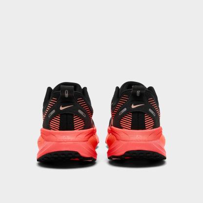 Women's Nithtke Vomero 18 Running Shoes - Part 2 - Black/Washed Coral/Hot Lava/Bright Mango - Back view