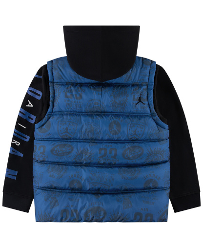 Jordan Boys' 8-20 Layered-Look Hooded Jacket - Nike True Blue