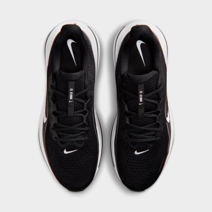 Men's Nithtke Air Winflo 12 Road Running Shoes - Black/Dark Smoke Grey/White - Top view