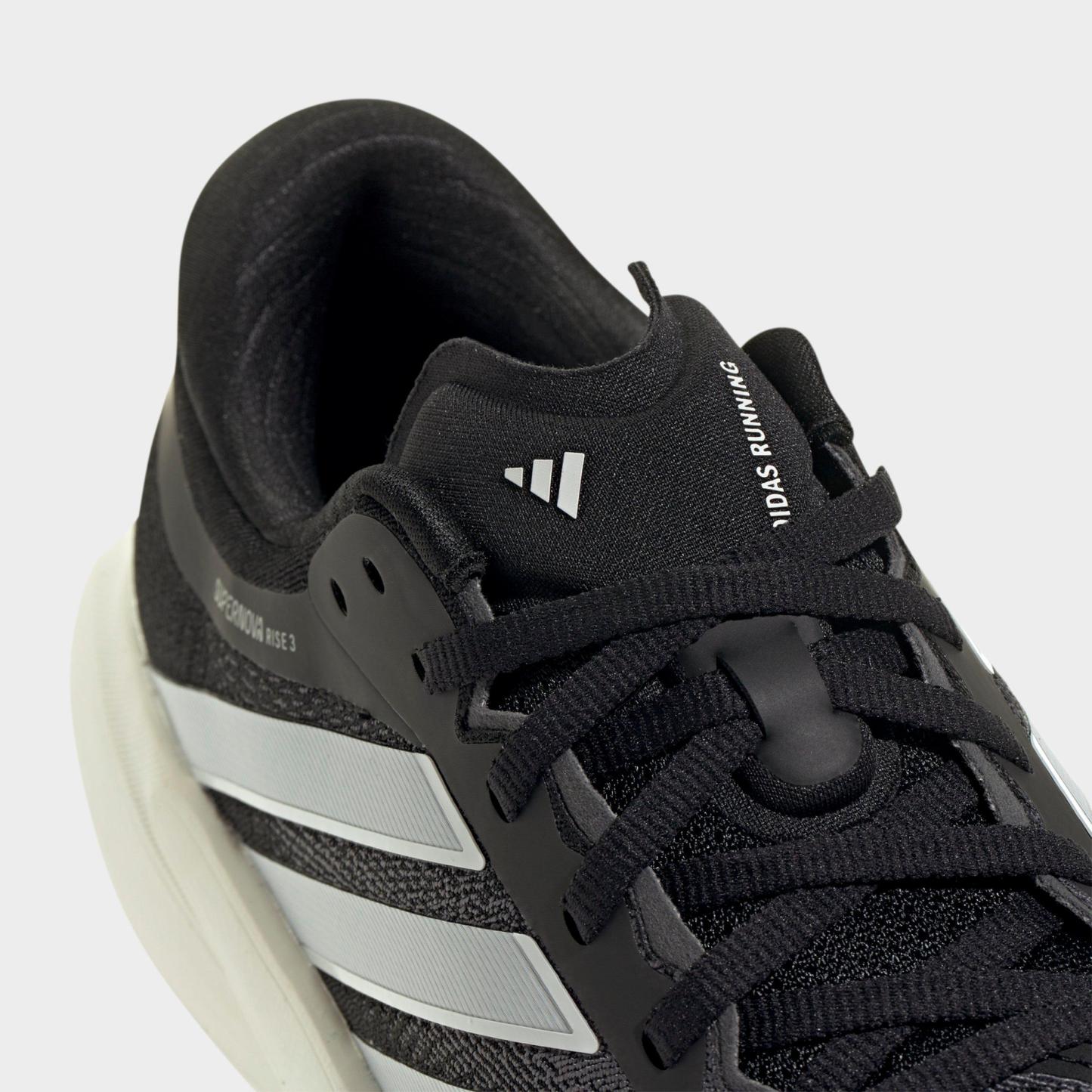 Women's adidas Supernova Rise 3 Running Shoes (Wide Width) - Core Black/Cloud White/Core Black - Detail shot