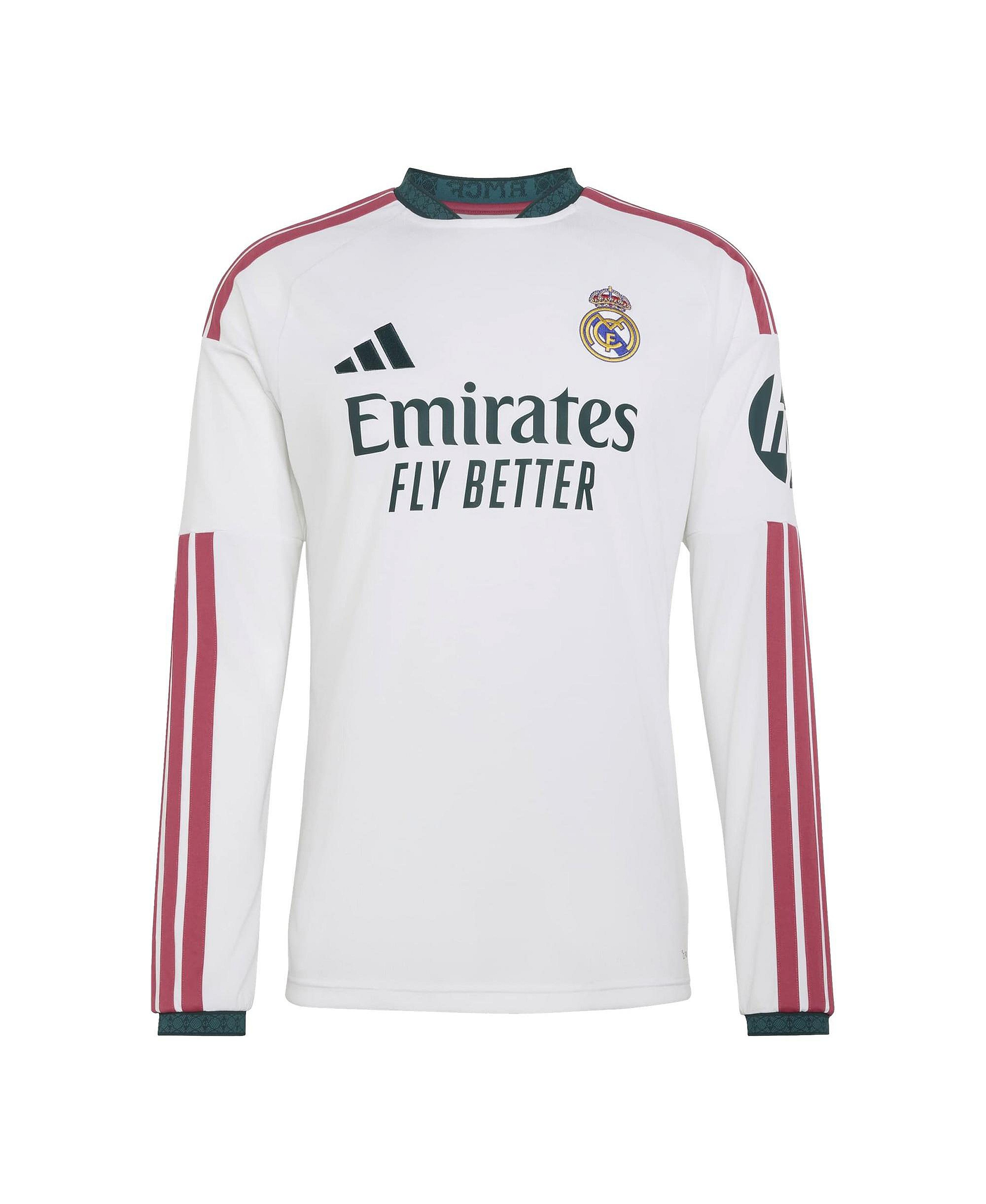 adidas Men's White Real Madrid 2026/27 Home Replica Long Sleeve Jersey - White