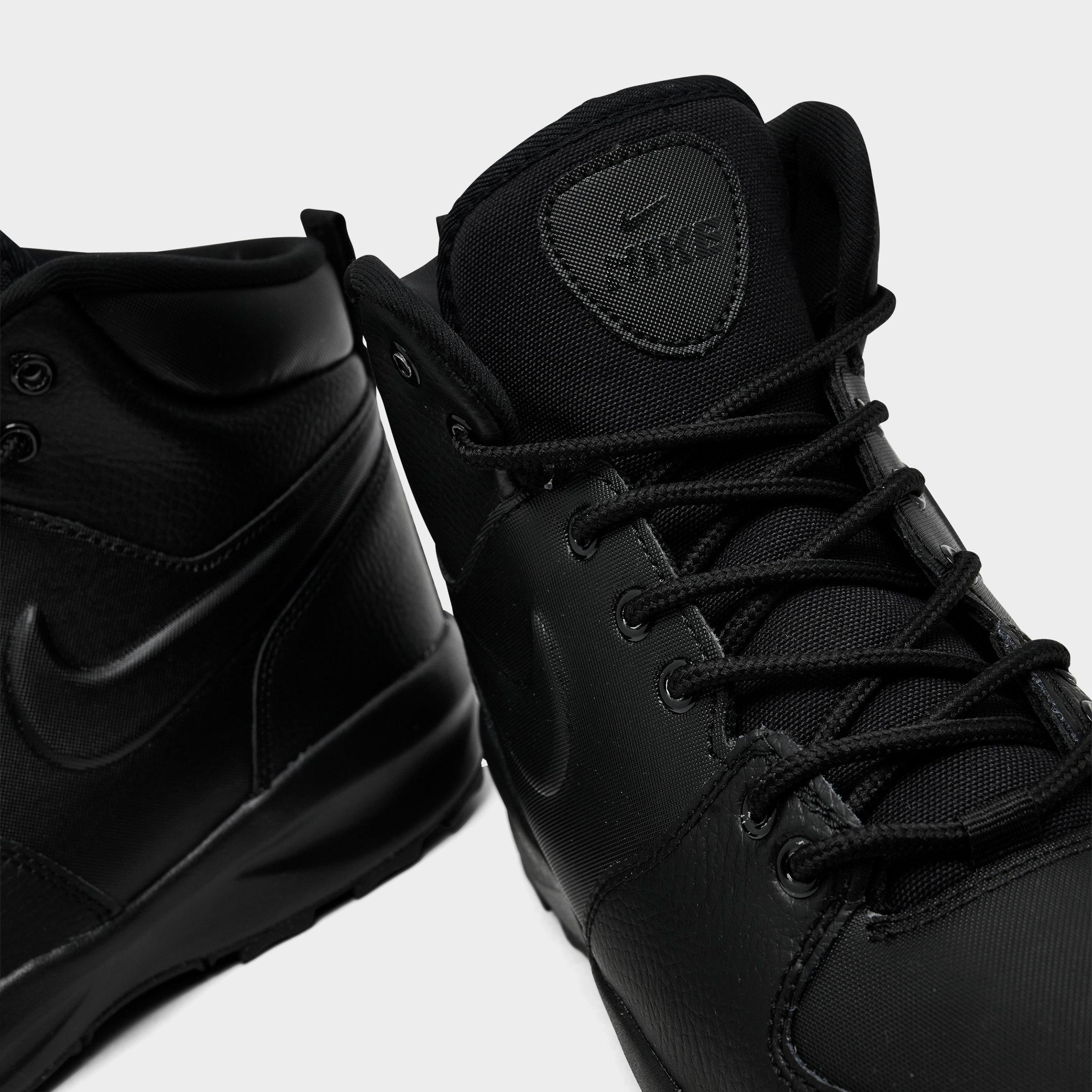 Big Kids' Nithtke Manoa 17 Leather Boots - Black/Black/Black - Detail shot