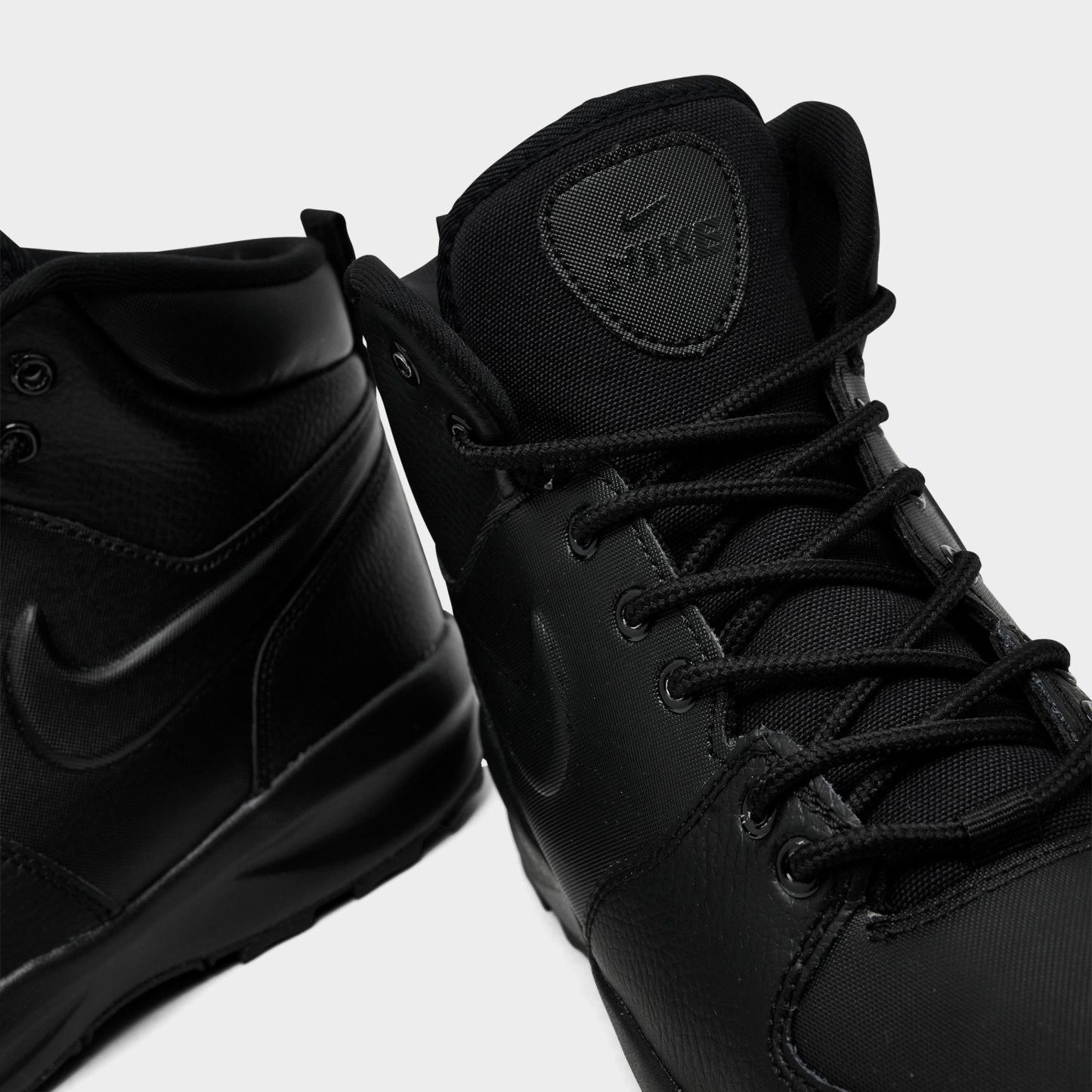 Big Kids' Nithtke Manoa 17 Leather Boots - Black/Black/Black - Detail shot
