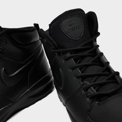 Big Kids' Nithtke Manoa 17 Leather Boots - Black/Black/Black - Detail shot