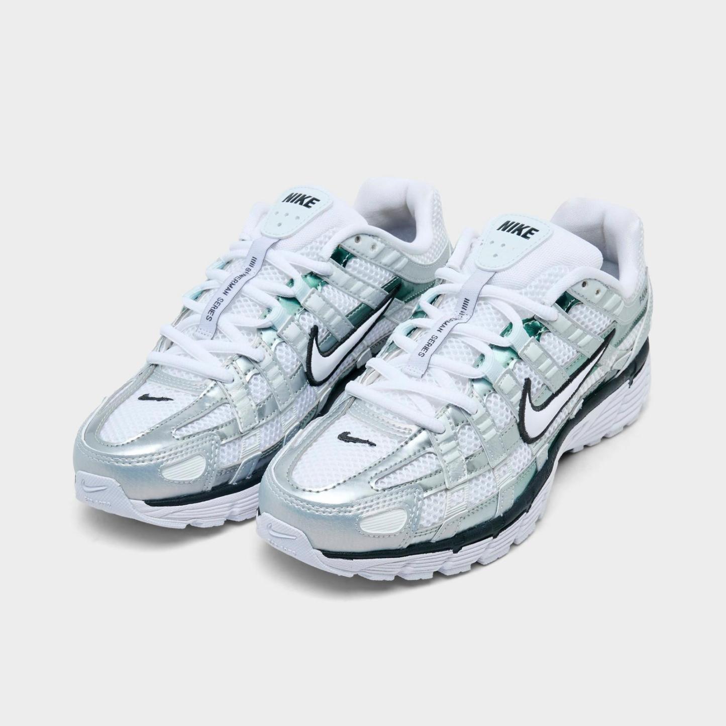 Women's Nike P-6000 Casual Shoes - White/Off White/Dark Smoke Grey/White