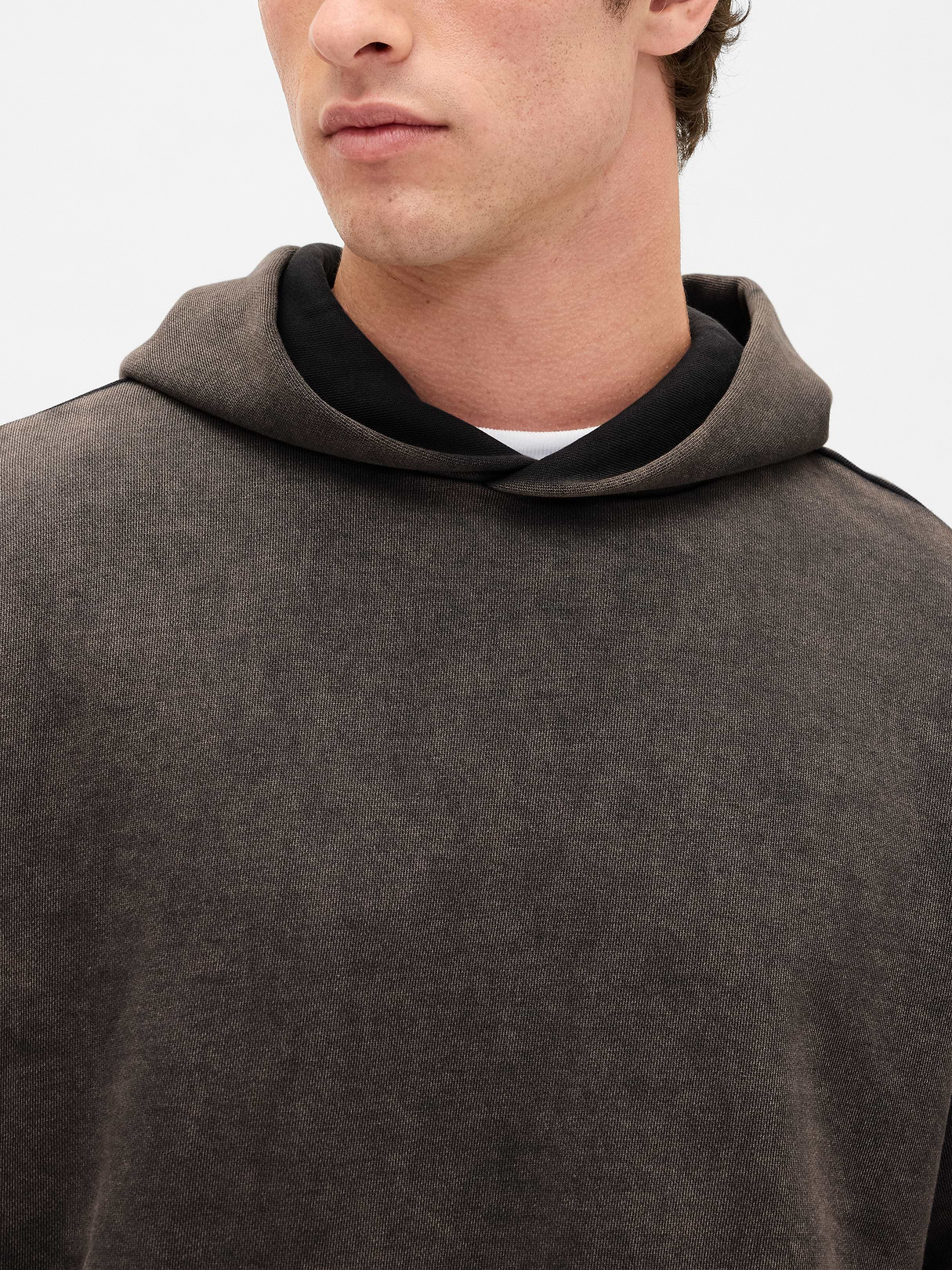 Adult Heavyweight Oversized Hoodie - Black wash