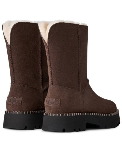 UGG® Women's Uptowner Round Toe Short Booties - Burnt Cedar