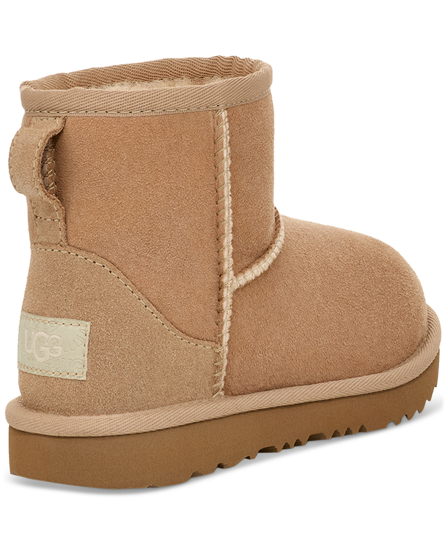 UGG® Toddler Kids Classic Mini II Round Toe Booties - Sand