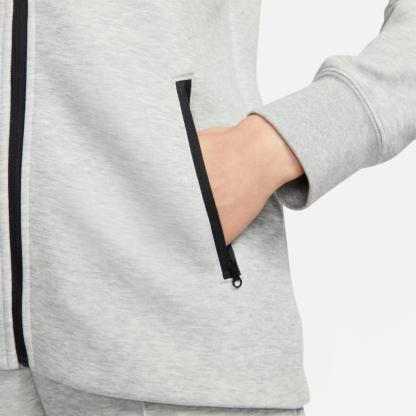 Women's Nithtke Sportswear Tech Fleece Windrunner Full-Zip Hoodie - Dark Grey Heather/Black