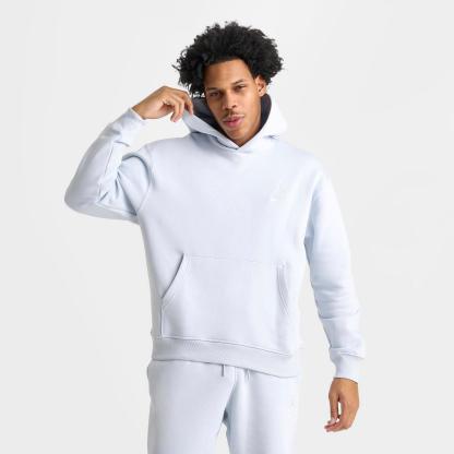 Men's Jordan Swoosh Brooklyn Fleece Pullover Hoodie - Aura/Pale Ivory - view 3