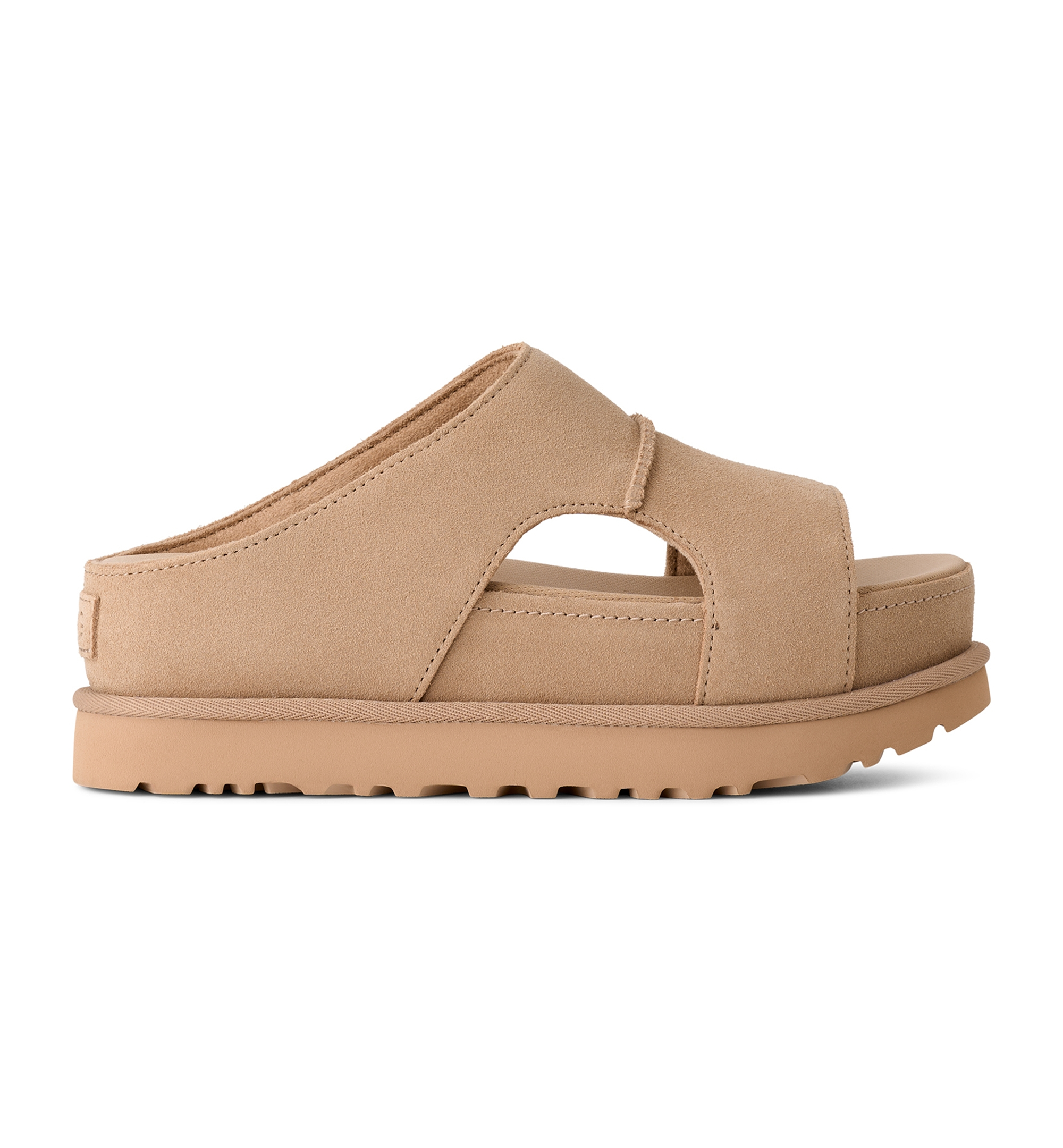 UGG® Women's Goldenstar Hi Cutout Open Toe Slide Sandals - Sand