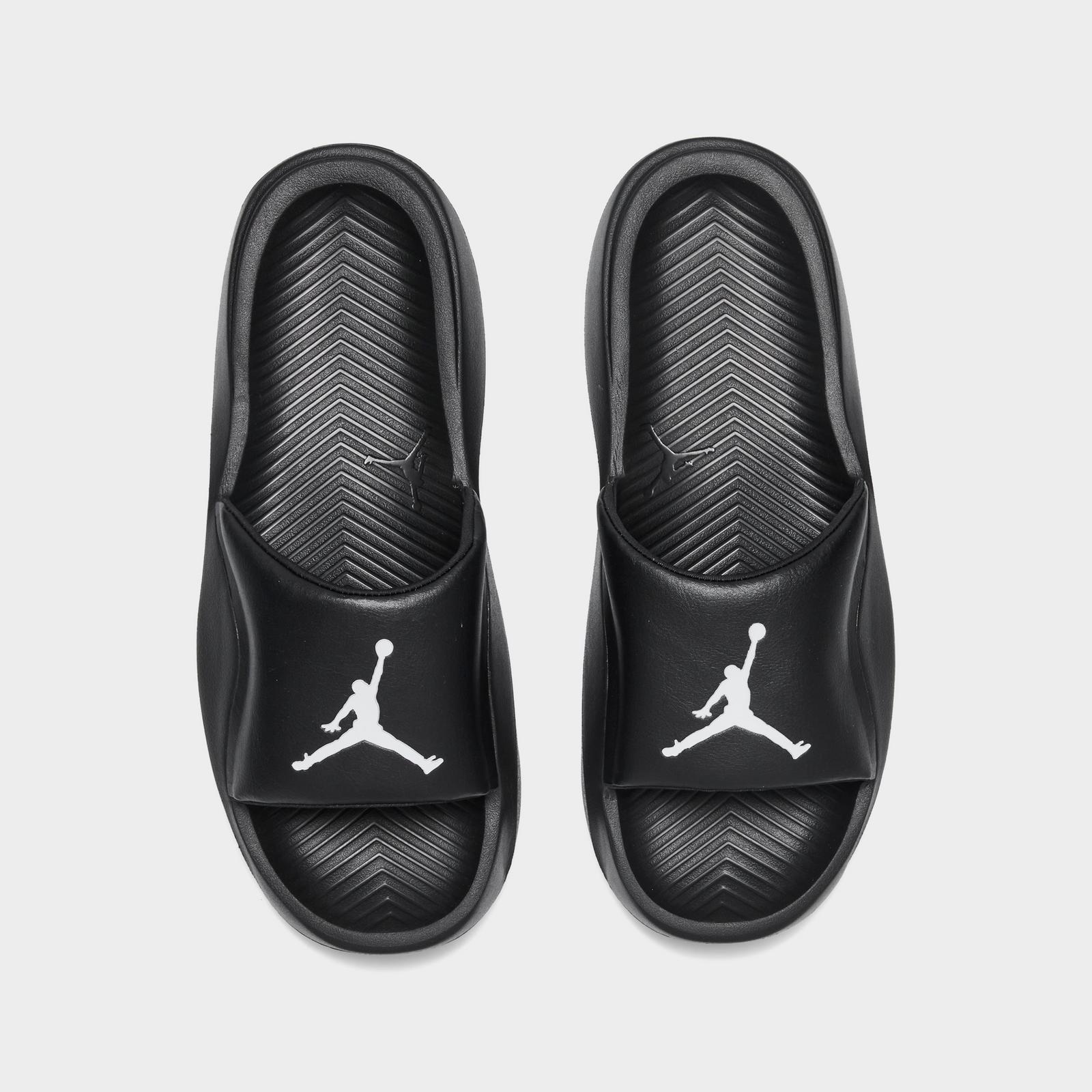 Men's Jordan Franchise Slide Sandals - Black/White - view 5