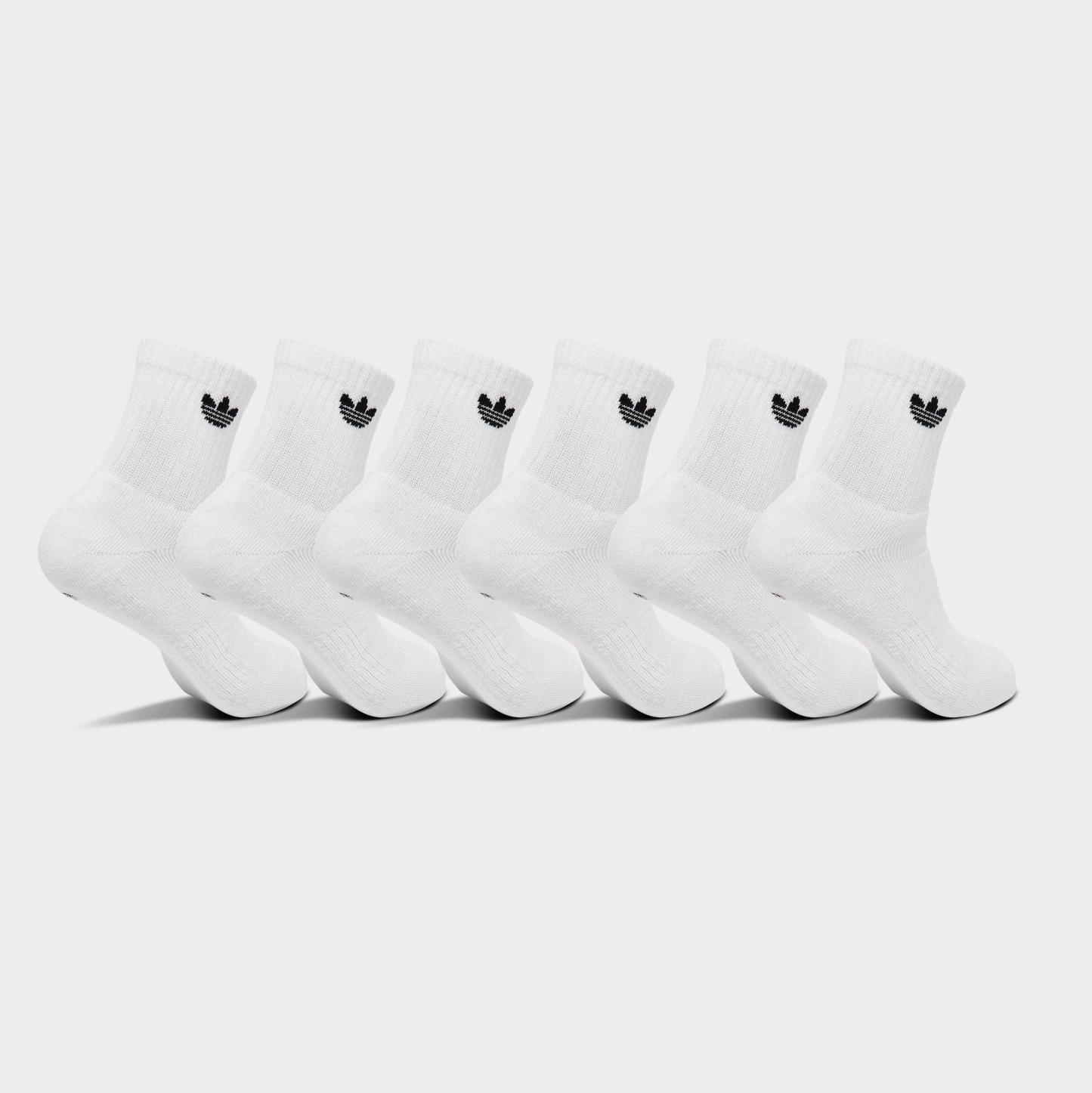 adidas Originals Trefoil 2.0 Quarter Socks (6-Pack) - White