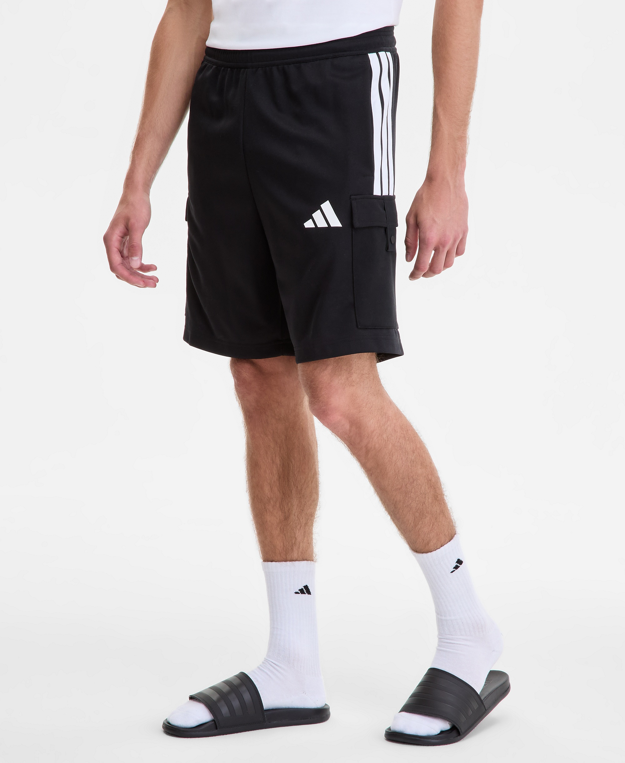 adidas Men's House Tiro Cargo Shorts - Black/wht