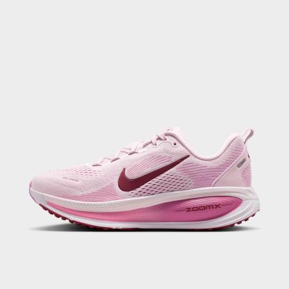 Women's Nithtke Vomero 18 Running Shoes - Part 2 - Bleached Lilac/Light Magenta/Pink Rise/Pink Smoke - Left shoe facing left. Outside of the shoe.