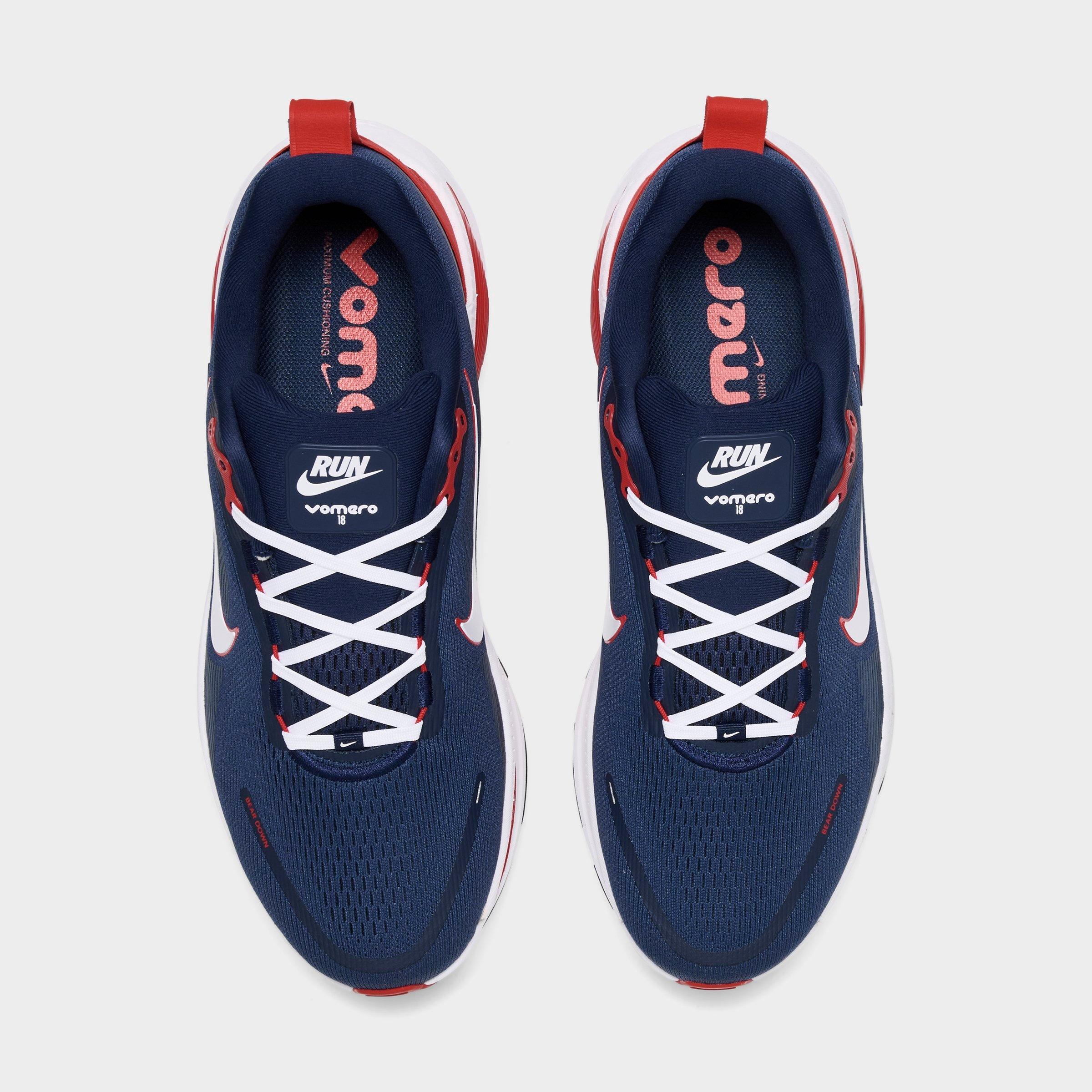 Men's Nithtke Vomero 18 Purdue Boilermakers Running Shoes - Part 1 - College Navy/University Red/White - Top view
