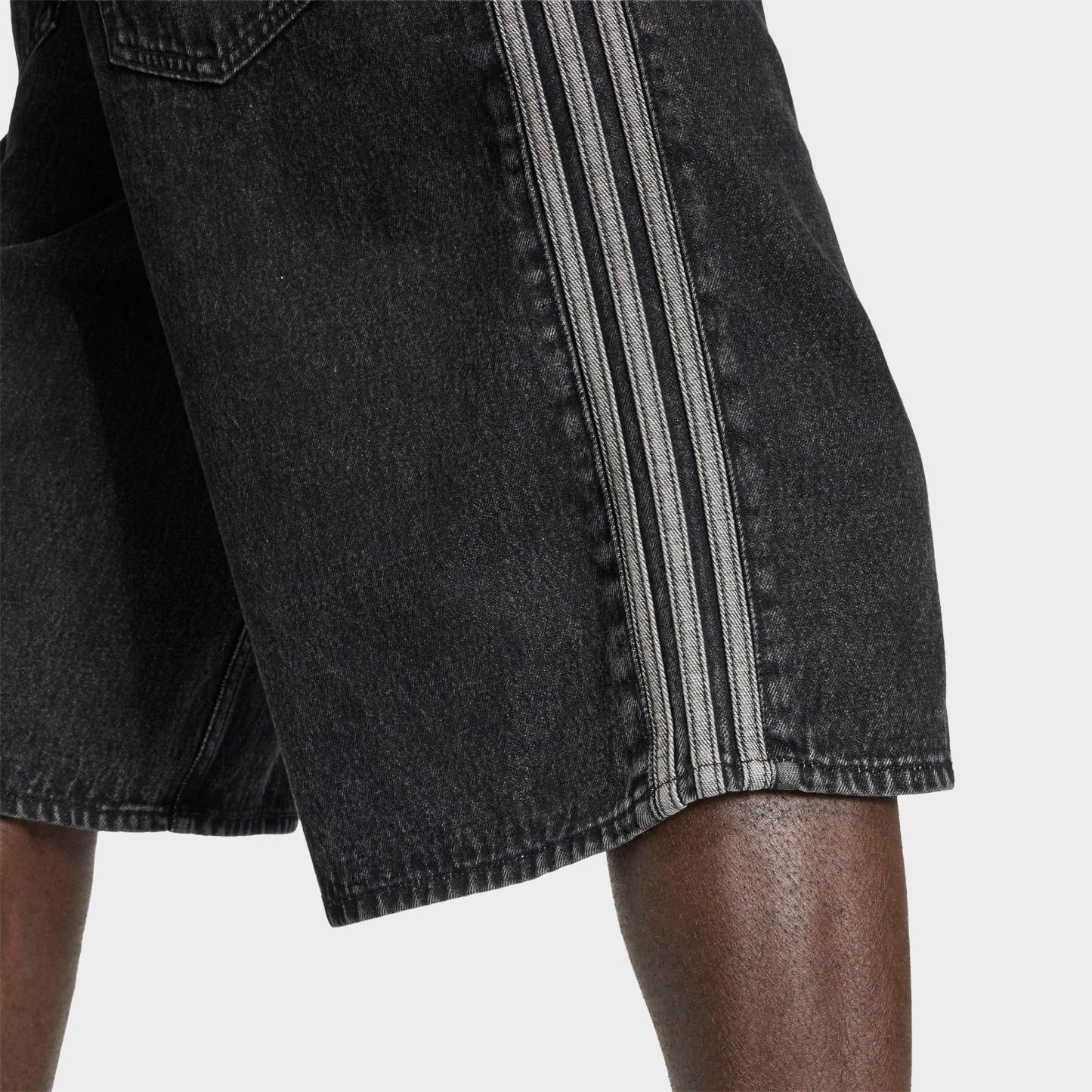 Men's adidas Originals Firebird Adicolor Denim Shorts - True Black Denim