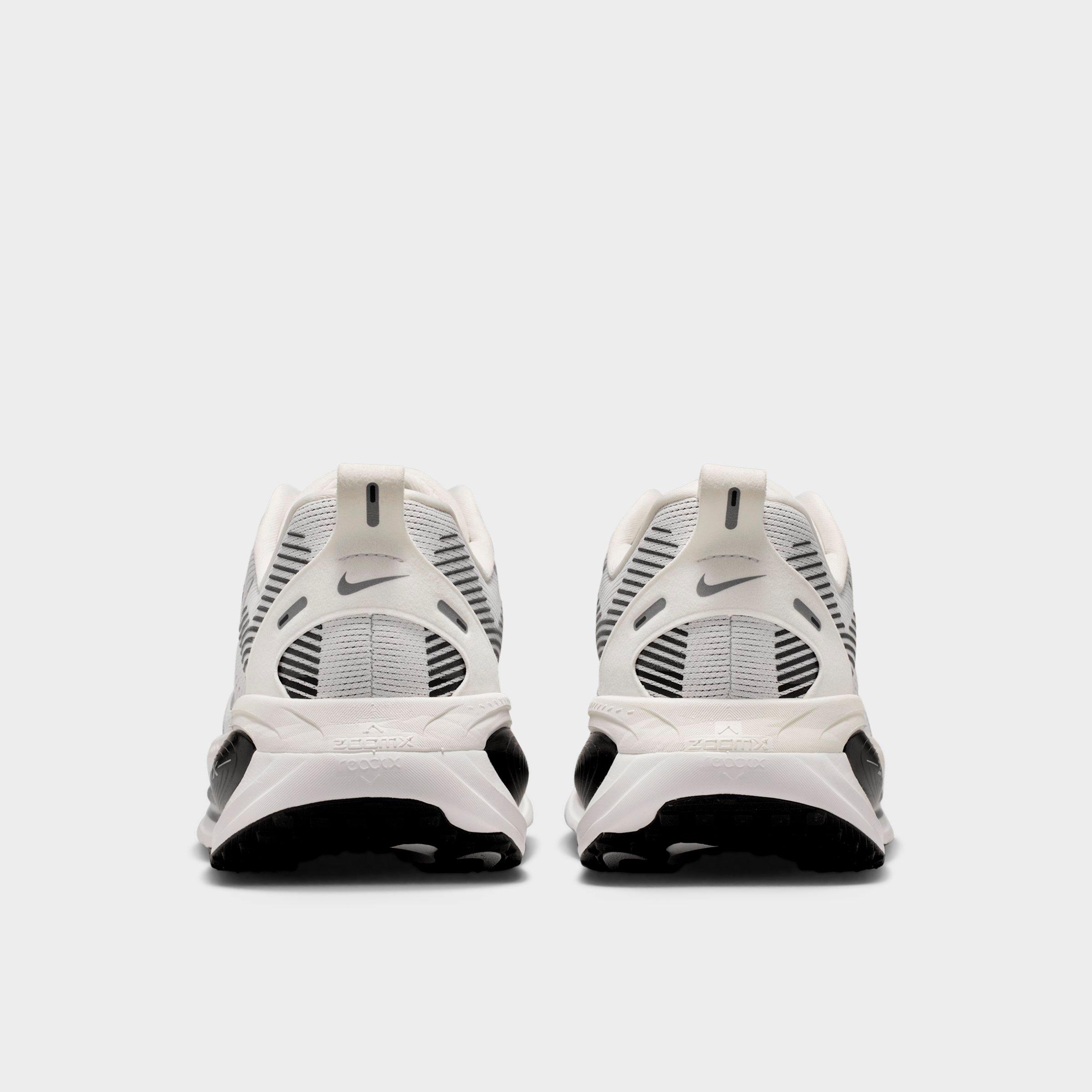 Men's Nithtke Vomero 18 Running Shoes - Part 2 - Summit White/Black/Off White/Metallic Silver - Back view