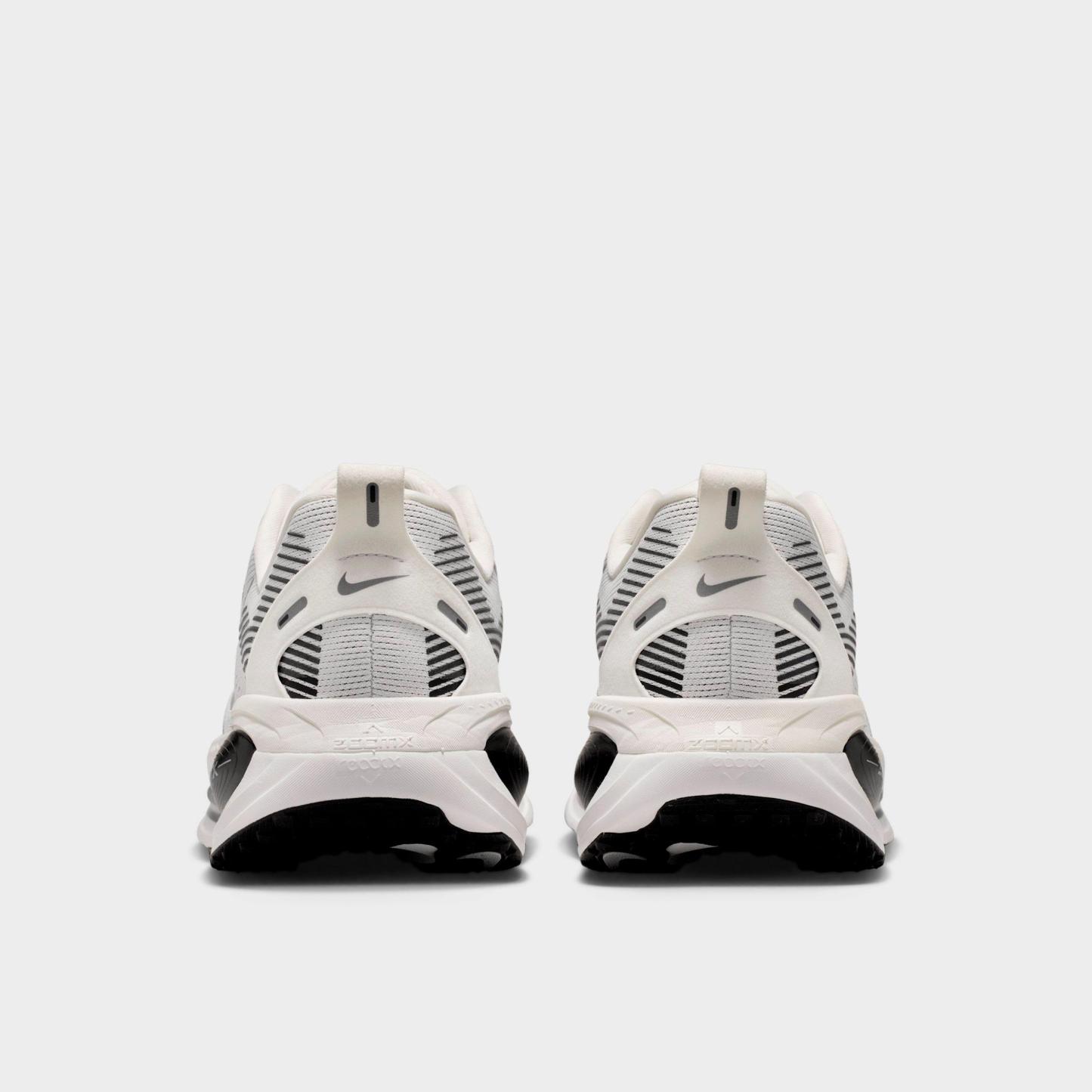 Men's Nithtke Vomero 18 Running Shoes - Part 2 - Summit White/Black/Off White/Metallic Silver - Back view