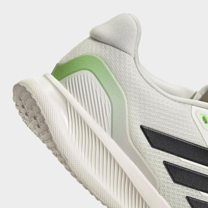 Men's adidas Runfalcon 5 Running Shoes - Off White/Core Black/Lime Burst - Detail shot