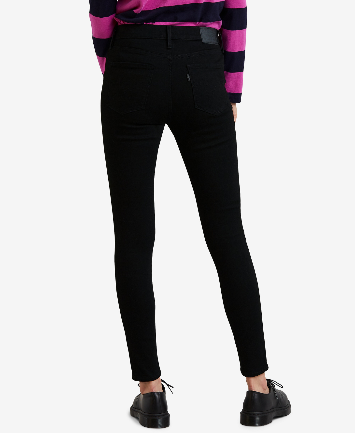 Levi's Women's 720 High-Rise Stretchy Super-Skinny Jeans - Black Squared