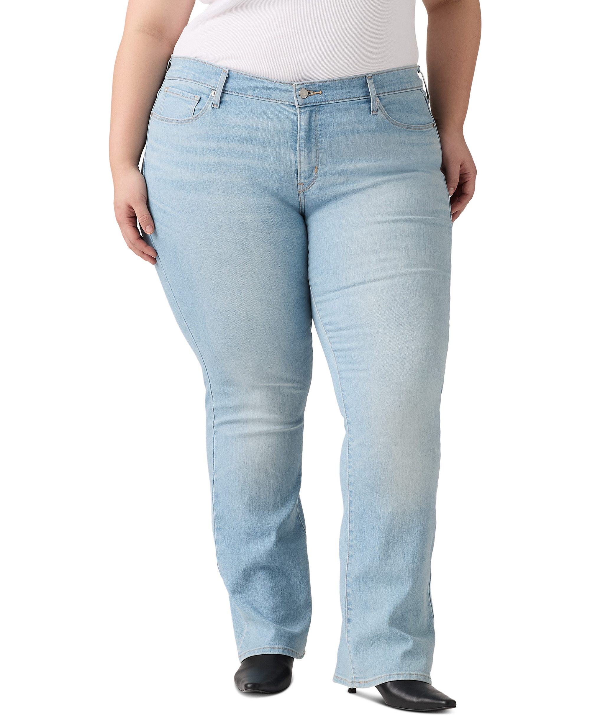 Levi's Trendy Plus Size 415 Classic Bootcut Jeans - Eternal Indigo Light Plus