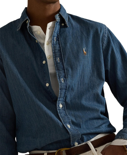 Polo Ralph Lauren Men's Classic-Fit Denim Shirt - Denim