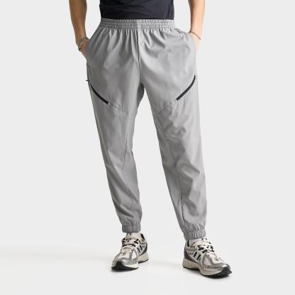 Men's New Balance Woven Zip Pocket Jogger Pants - Grey Matter - view 1