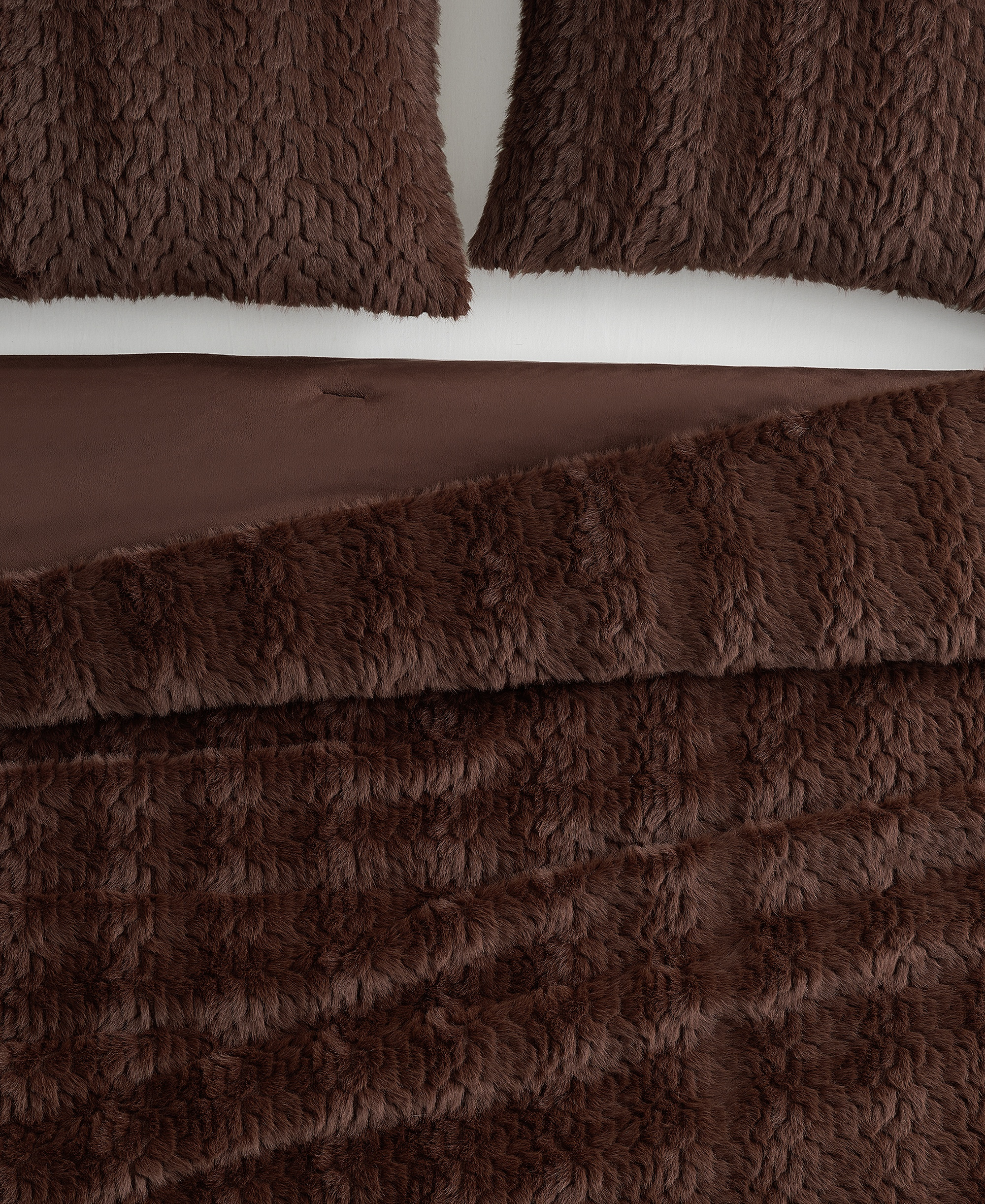 UGG® Lida Faux Fur 2-Piece Comforter Set, Twin/Twin XL - Burnt Cedar