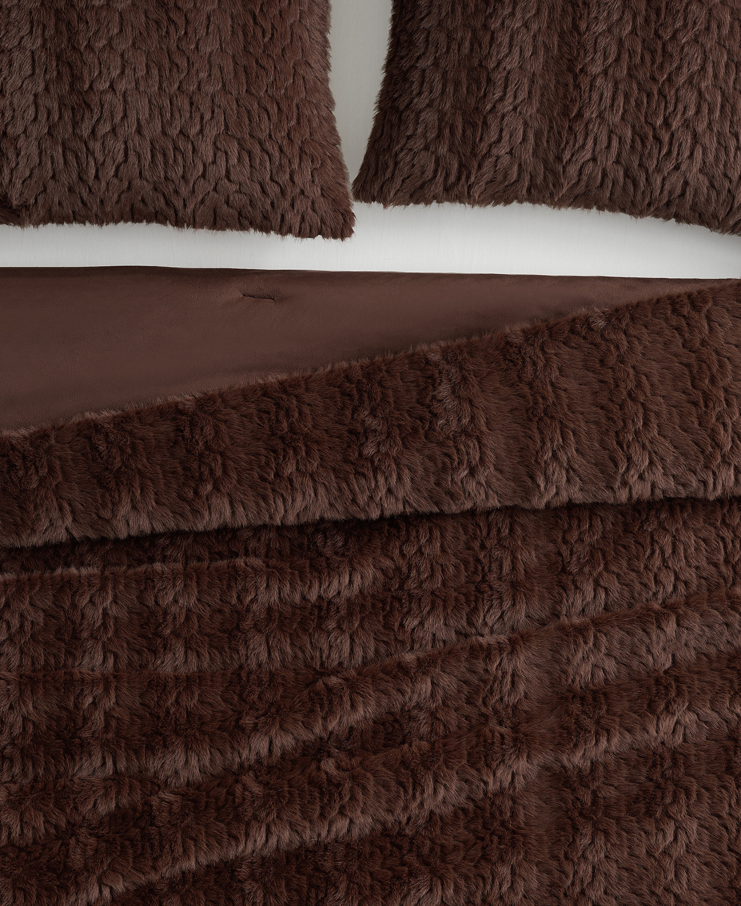 UGG® Lida Faux Fur 2-Piece Comforter Set, Twin/Twin XL - Burnt Cedar