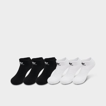 Men's adidas Originals No-Show Socks (6-Pack) - White/Black - view 1