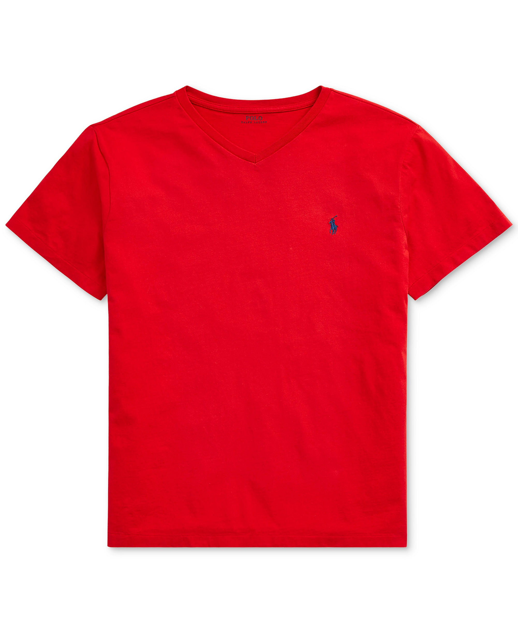 Polo Ralph Lauren Men's Big & Tall V-Neck T-Shirt - Red