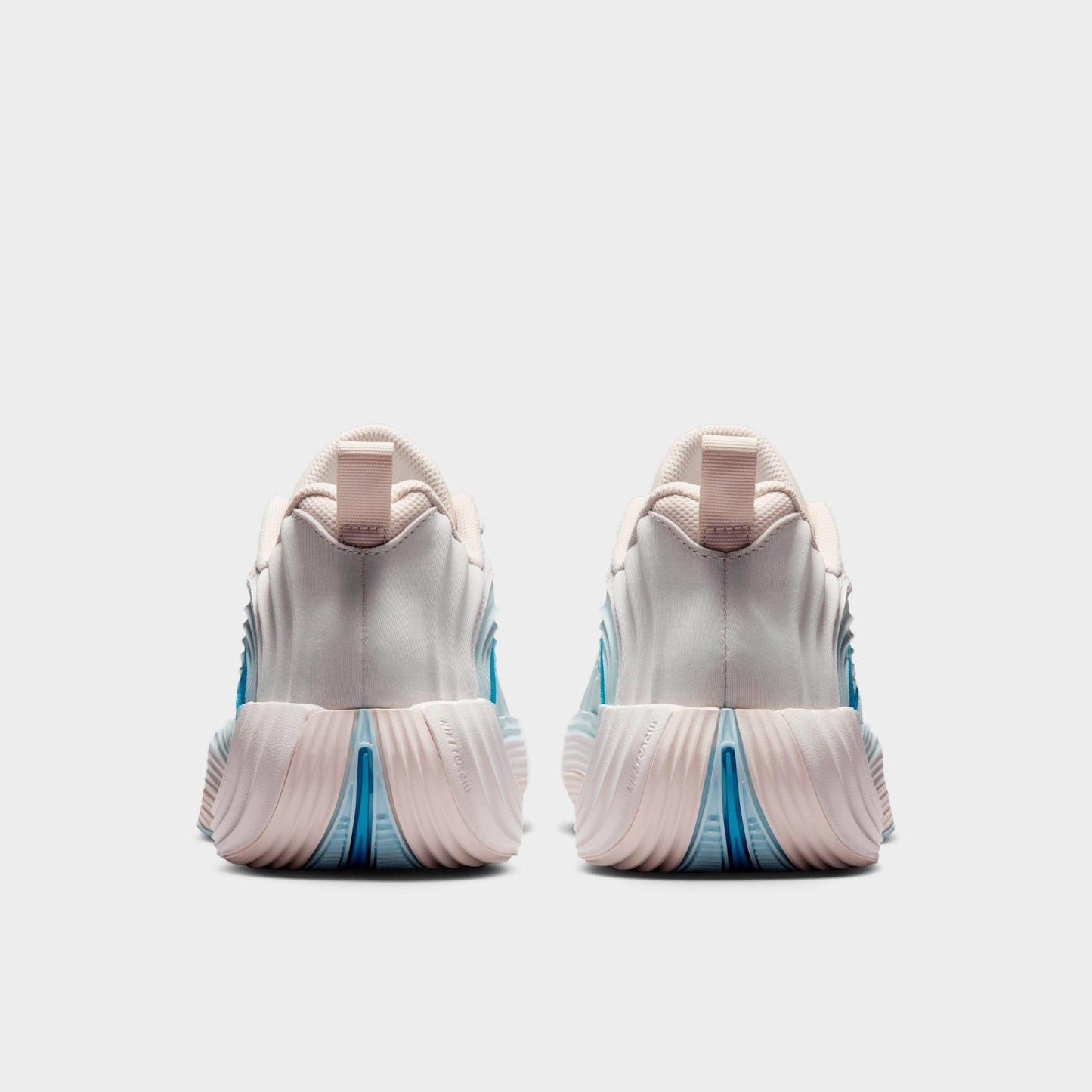 Men's Nithtke Giannis Immortality 5 Basketball Shoes - Part 1 - Sail/Glacier Blue/Chalk/Light Current Blue - Back view